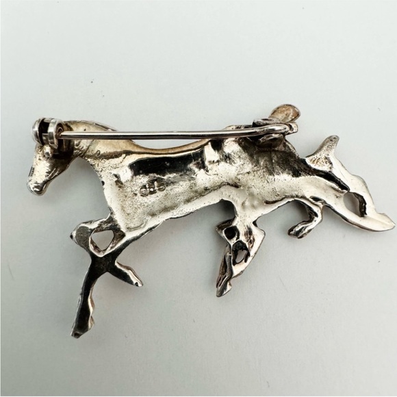 Sterling Silver Horse Brooch - Picture 10 of 11